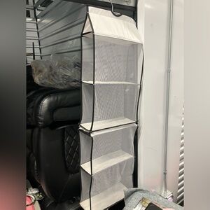 Hanging Mesh Organizer with Black Trim